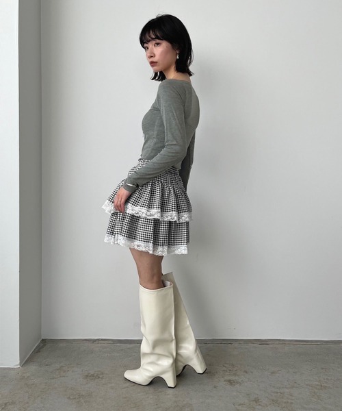 Jewelobe(ジュエローブ)の「アシンメトリーカットアウトトップス(Tシャツ/カットソー・レディース・ブラック/アイボリー/グレー/ブラウン・FREE)」の16枚目の写真