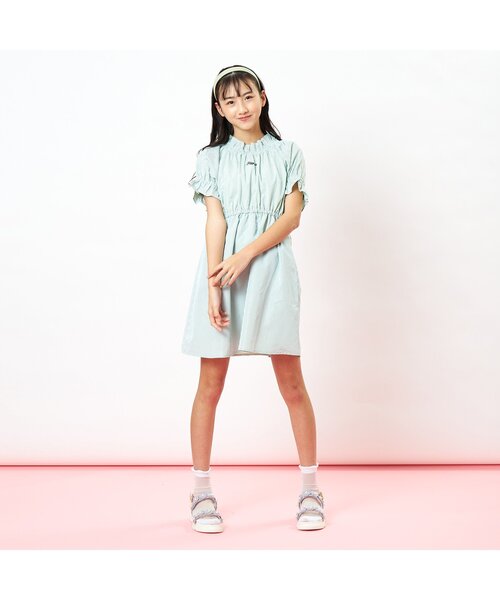 algy（アルジー）の「ギャザーワンピース（ワンピース・キッズ・グリーン/ラベンダー/インディゴブルー・XX-SMALL/X-SMALL/MEDIUM/SMALL）」の11枚目の写真