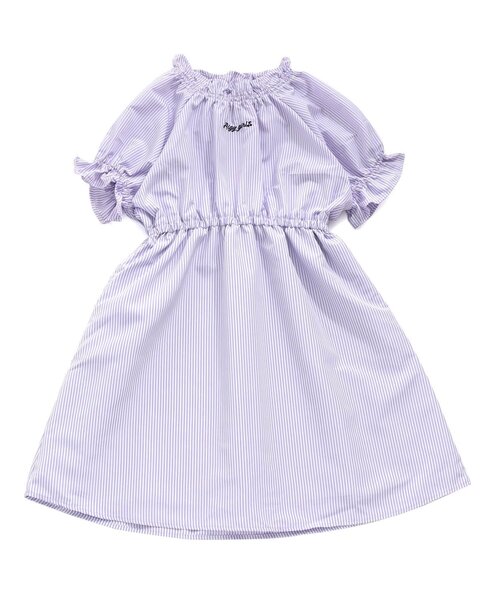 algy（アルジー）の「ギャザーワンピース（ワンピース・キッズ・グリーン/ラベンダー/インディゴブルー・XX-SMALL/X-SMALL/MEDIUM/SMALL）」の5枚目の写真