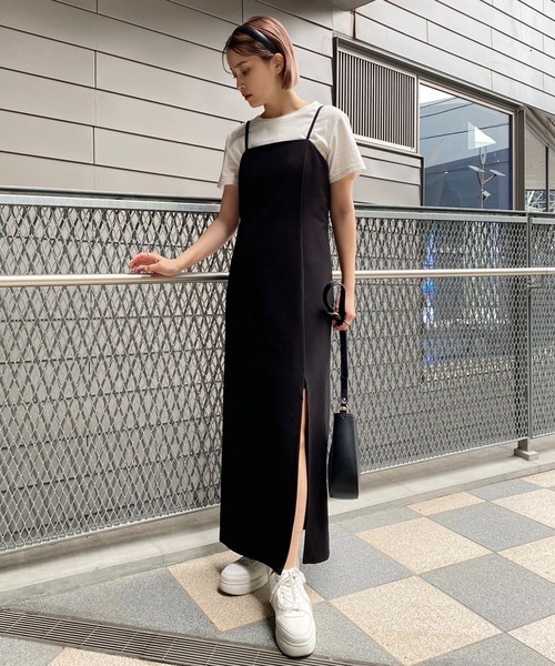 セール】【ZOZO限定】Iラインスリットキャミワンピース（ワンピース