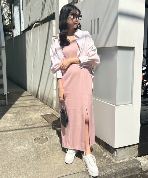 セール】【ZOZO限定】Iラインスリットキャミワンピース