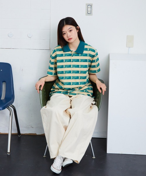 HUF（ハフ）の「HUF/ハフ CARTWRIGHT PRINTED POLO ポロシャツ 総柄（ポロシャツ・メンズ・タン・M/L/XL）」の4枚目の写真