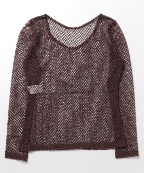 STUNNING LURE（スタニングルアー）の「クロッシェトップス（Tシャツ/カットソー・レディース・ブラウン/オフホワイト・SMALL/MEDIUM）」の9枚目の写真