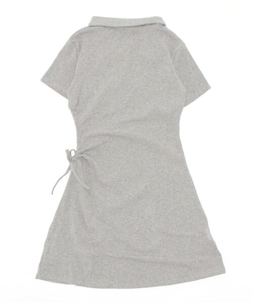 SPIGA（スピーガ）の「ｻｲﾄﾞｼｬｰﾘﾝｸﾞﾊｰﾌZIPﾜﾝﾋﾟｰｽ（ワンピース・レディース・グレー/ブラック・FREE）」の5枚目の写真