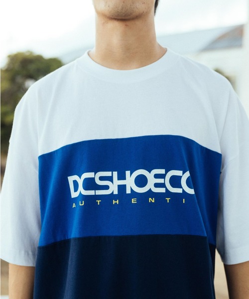 DC SHOES(ディーシーシューズ)の「23 THREE BLOCK SS/DC半袖ロゴTシャツ(Tシャツ/カットソー・メンズ・ブラック/グリーン/ホワイト・MEDIUM/LARGE/X-LARGE)」の5枚目の写真