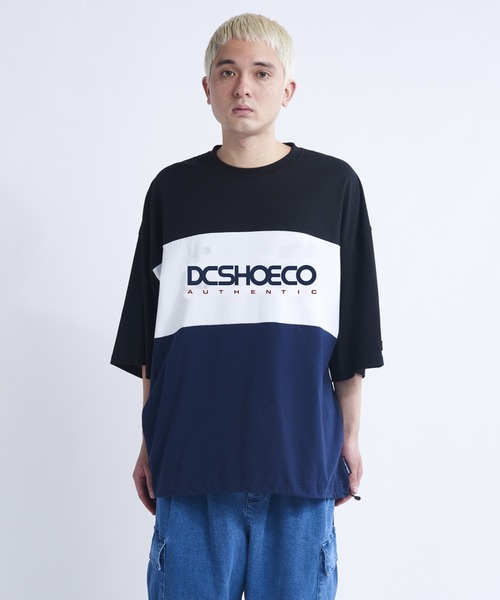 DC SHOES(ディーシーシューズ)の「23 THREE BLOCK SS/DC半袖ロゴTシャツ(Tシャツ/カットソー・メンズ・ブラック/グリーン/ホワイト・MEDIUM/LARGE/X-LARGE)」の10枚目の写真