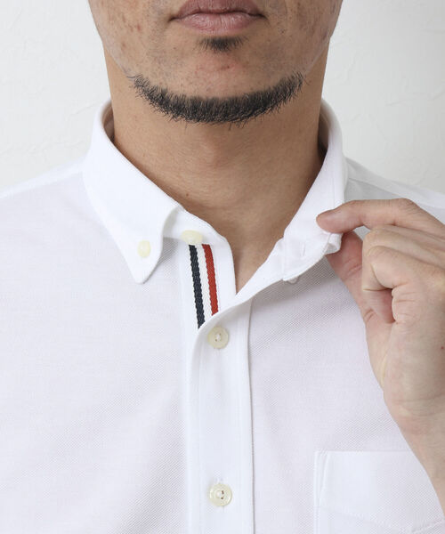 NOLLEY'S goodman（ノーリーズグッドマン）の「《ビジカジ対応》ドライマスター ボタンダウン半袖シャツ（シャツ/ブラウス・メンズ・ブルー/ホワイト/ブラック系その他/ホワイト系その他4/ブルー系その他7/パープル系その他4・L/XL/M/S）」の12枚目の写真