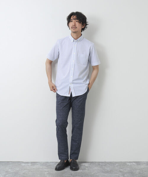 NOLLEY'S goodman（ノーリーズグッドマン）の「《ビジカジ対応》ドライマスター ボタンダウン半袖シャツ（シャツ/ブラウス・メンズ・ブルー/ホワイト/ブラック系その他/ホワイト系その他4/ブルー系その他7/パープル系その他4・L/XL/M/S）」の17枚目の写真