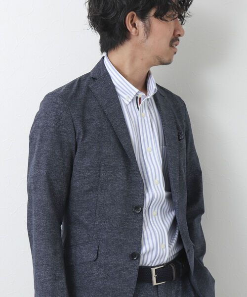 NOLLEY'S goodman（ノーリーズグッドマン）の「《ビジカジ対応》ドライマスター ボタンダウン半袖シャツ（シャツ/ブラウス・メンズ・ブルー/ホワイト/ブラック系その他/ホワイト系その他4/ブルー系その他7/パープル系その他4・L/XL/M/S）」の20枚目の写真