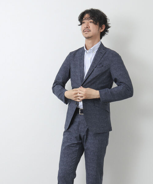 NOLLEY'S goodman（ノーリーズグッドマン）の「《ビジカジ対応》ドライマスター ボタンダウン半袖シャツ（シャツ/ブラウス・メンズ・ブルー/ホワイト/ブラック系その他/ホワイト系その他4/ブルー系その他7/パープル系その他4・L/XL/M/S）」の22枚目の写真