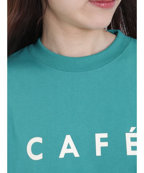 Samansa Mos2（サマンサ モスモス）の「【吸水速乾】大人なシンプルロゴTシャツ（Tシャツ/カットソー・レディース・チャコール/オフホワイト/グリーン・ﾌﾘ-）」の16枚目の写真