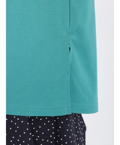 Samansa Mos2（サマンサ モスモス）の「【吸水速乾】大人なシンプルロゴTシャツ（Tシャツ/カットソー・レディース・チャコール/オフホワイト/グリーン・ﾌﾘ-）」の20枚目の写真