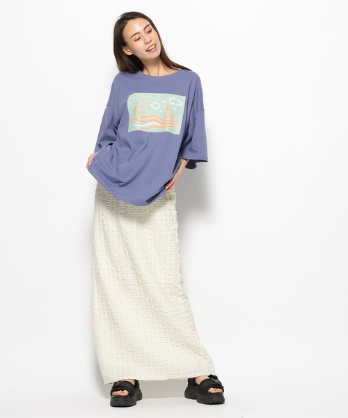 FOREVER 21（フォーエバー トゥエンティーワン）の「ポコポコナロースカート（スカート・レディース・パープル/ホワイト/ブラック・SMALL/MEDIUM）」の14枚目の写真