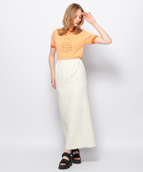 FOREVER 21（フォーエバー トゥエンティーワン）の「ポコポコナロースカート（スカート・レディース・パープル/ホワイト/ブラック・SMALL/MEDIUM）」の11枚目の写真