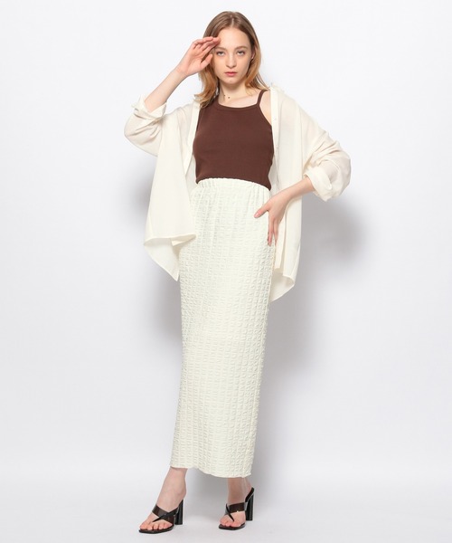 FOREVER 21（フォーエバー トゥエンティーワン）の「ポコポコナロースカート（スカート・レディース・パープル/ホワイト/ブラック・SMALL/MEDIUM）」の9枚目の写真