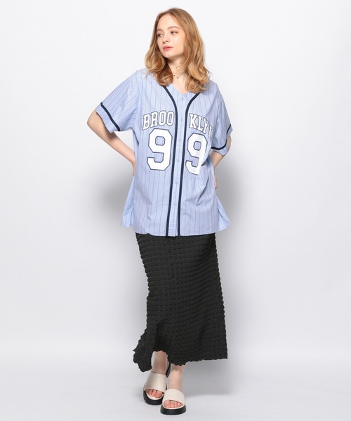 FOREVER 21（フォーエバー トゥエンティーワン）の「ポコポコナロースカート（スカート・レディース・パープル/ホワイト/ブラック・SMALL/MEDIUM）」の21枚目の写真