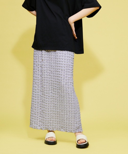 FOREVER 21（フォーエバー トゥエンティーワン）の「ポコポコナロースカート（スカート・レディース・パープル/ホワイト/ブラック・SMALL/MEDIUM）」の7枚目の写真