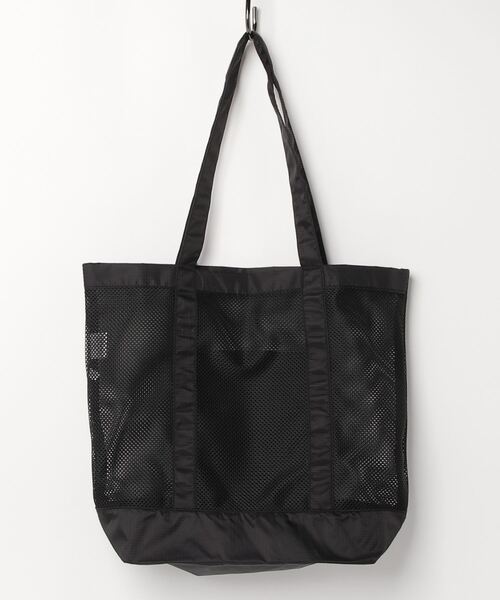 United Athle（ユナイテッドアスレ）の「【UNITED ATHLE】ユナイテッドアスレ ライトナイロン リップストップ メッシュ トートバッグ 1418（トートバッグ・レディース・ダークベージュ/オリーブ/ブラック・FREE）」の6枚目の写真