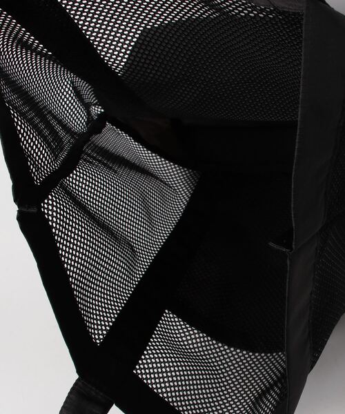 United Athle（ユナイテッドアスレ）の「【UNITED ATHLE】ユナイテッドアスレ ライトナイロン リップストップ メッシュ トートバッグ 1418（トートバッグ・レディース・ダークベージュ/オリーブ/ブラック・FREE）」の4枚目の写真