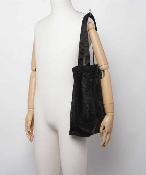 United Athle（ユナイテッドアスレ）の「【UNITED ATHLE】ユナイテッドアスレ ライトナイロン リップストップ メッシュ トートバッグ 1418（トートバッグ・レディース・ダークベージュ/オリーブ/ブラック・FREE）」の9枚目の写真