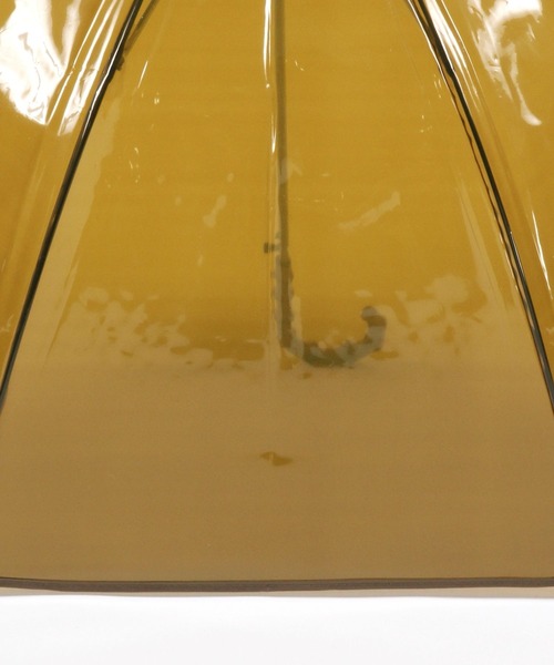 LEPSIM（レプシィム）の「バンブーカラービニール傘　183511（長傘・レディース・グリーン/ブラウン/オレンジ・ONE SIZE）」の7枚目の写真