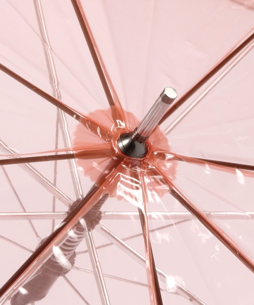 LEPSIM（レプシィム）の「バンブーカラービニール傘　183511（長傘・レディース・グリーン/ブラウン/オレンジ・ONE SIZE）」の4枚目の写真