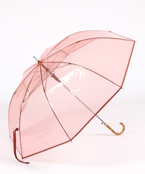 LEPSIM（レプシィム）の「バンブーカラービニール傘　183511（長傘・レディース・グリーン/ブラウン/オレンジ・ONE SIZE）」の17枚目の写真