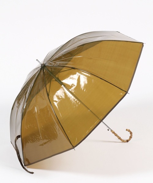 LEPSIM（レプシィム）の「バンブーカラービニール傘　183511（長傘・レディース・グリーン/ブラウン/オレンジ・ONE SIZE）」の18枚目の写真