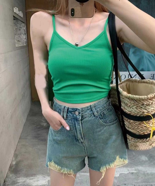 SPIGA（スピーガ）の「裾ダメージデニムショートパンツ（デニムパンツ・レディース・ブラック/ホワイト/ブルー・SMALL/MEDIUM/FREE）」の8枚目の写真