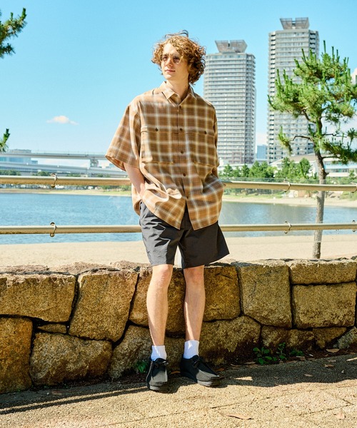 WETTEMPT(ウィテンプト)の「DOUBLE POCKET OMBRE CHECK SHIRT / ダブルポケットオンブレチェックシャツ(シャツ/ブラウス・メンズ・ベージュ/ブラック・SMALL/MEDIUM/LARGE)」の6枚目の写真