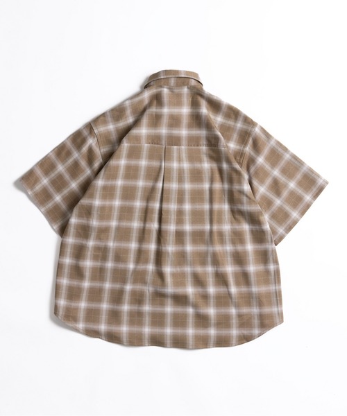 WETTEMPT(ウィテンプト)の「DOUBLE POCKET OMBRE CHECK SHIRT / ダブルポケットオンブレチェックシャツ(シャツ/ブラウス・メンズ・ベージュ/ブラック・SMALL/MEDIUM/LARGE)」の15枚目の写真