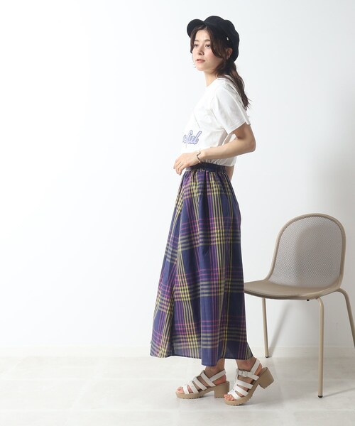 Cutie Blonde（キューティーブロンド）の「◆【接触冷感/プチプラ】大人のアクティブコーデに！ ベーシックプリント アソートTシャツ（Tシャツ/カットソー・レディース・ホワイト系その他4/ホワイト系その他/ブラック系1/チャコール/ブルー系1/ベージュ系その他6/グリーン系その他4/ベージュ系その他・01/02/03）」の16枚目の写真