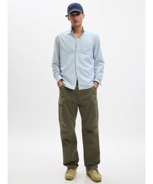 GAP(ギャップ)の「ウォッシュウェル リラックス ユーティリティ カーゴパンツ(カーゴパンツ・メンズ・カーキ/ブラック/グリーン系カモフラージュ/ベージュ・28/30/30/30/32/30/29/30/31/30/34/32/31/32/32/32/33/32/36/32)」の11枚目の写真