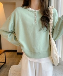 レイヤード風ヘンリーロンT