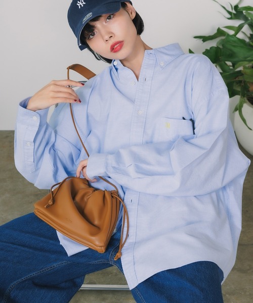 PARROTT CANVAS(パロットキャンバス)の「PARROTT CANVAS/パロットキャンバス PCM BUTTON DOWN SHIRT-OXFORD オックスフォードシャツ(シャツ/ブラウス・レディース・サックスブルー・M)」の11枚目の写真
