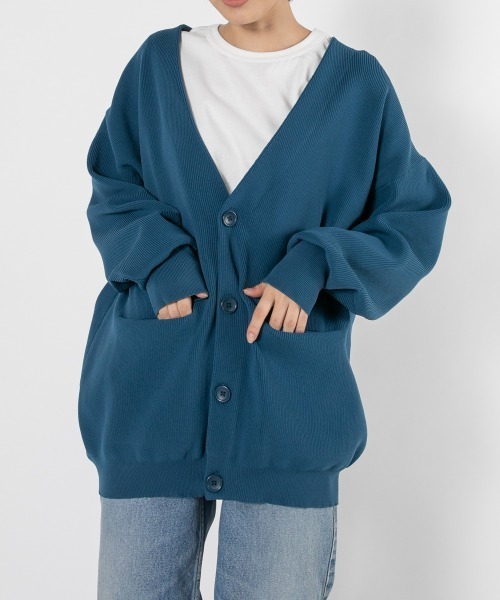 oblekt（オブレクト）の「【高山都×oblekt】ライトウェイトカーディガン（カーディガン/ボレロ・レディース・ブラック/ブルー・FREE）」の2枚目の写真