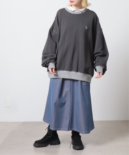 DOUBLE NAME（ダブルネーム）の「グロッシーウエストギャザースカート（スカート・レディース・キナリ/ピンク/ブルー・FREE）」の8枚目の写真