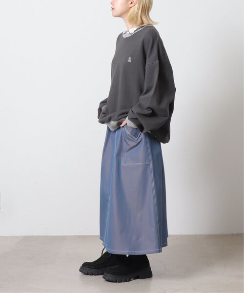 DOUBLE NAME（ダブルネーム）の「グロッシーウエストギャザースカート（スカート・レディース・キナリ/ピンク/ブルー・FREE）」の10枚目の写真