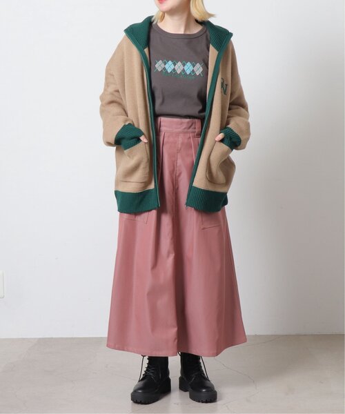 DOUBLE NAME（ダブルネーム）の「グロッシーウエストギャザースカート（スカート・レディース・キナリ/ピンク/ブルー・FREE）」の18枚目の写真