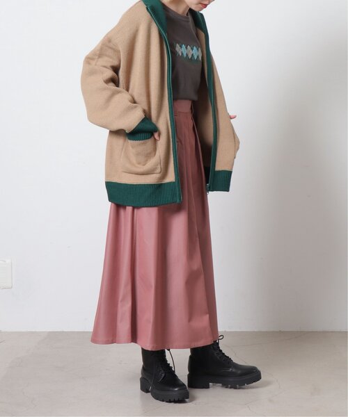 DOUBLE NAME（ダブルネーム）の「グロッシーウエストギャザースカート（スカート・レディース・キナリ/ピンク/ブルー・FREE）」の19枚目の写真