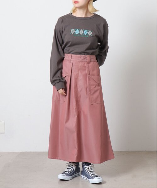 DOUBLE NAME（ダブルネーム）の「グロッシーウエストギャザースカート（スカート・レディース・キナリ/ピンク/ブルー・FREE）」の21枚目の写真