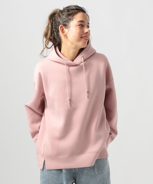 BAYFLOW（ベイフロー）の「ダンボールパーカー（パーカー・レディース・オフホワイト/ブルー/チャコール/モカ/ピンク・SMALL/MEDIUM/X-SMALL）」の5枚目の写真