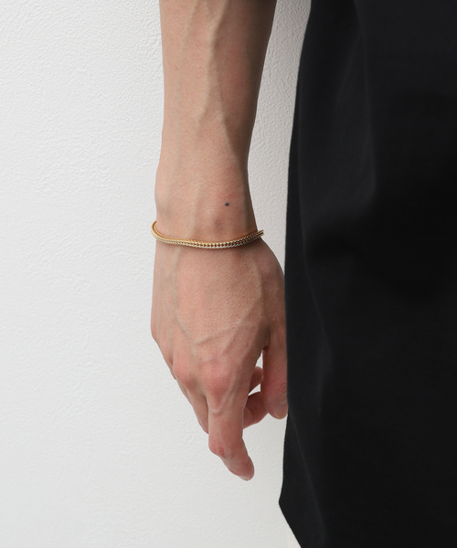 on the sunny side of the street(オンザサニーサイドオブザストリート)の「【On The Sunny Side Of The Street】Foxtail Chain Bracelet(リング・メンズ・ゴールド・FREE)」の7枚目の写真