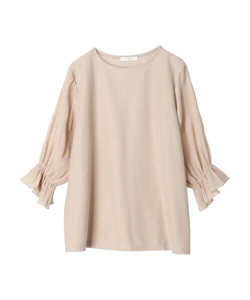 Green　Parks（グリーンパークス）の「マジョリカドッキング7分袖プルオーバー（Tシャツ/カットソー・レディース・サックスブルー/ブラック/ライトベージュ/ネイビー・FREE）」の22枚目の写真