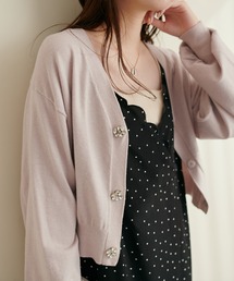 natural couture | キラキラビジューカーディガン(カーディガン/ボレロ)