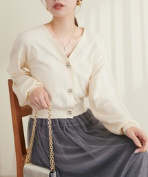 natural couture | キラキラビジューカーディガン(カーディガン/ボレロ)