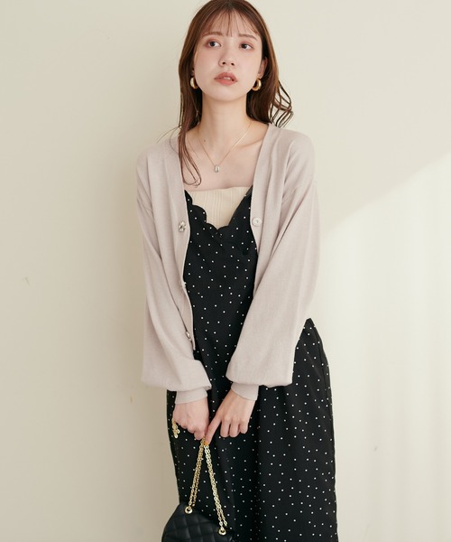 アルベロベロ ラメビジューが素敵なカーディガン アルベロベロ レディースカーディガン・ボレロ | 通販・人気ランキング