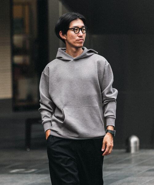 ITEMS URBANRESEARCH(アイテムズ アーバンリサーチ)の「TRストレッチダンボール プルオーバーパーカー(パーカー・メンズ・グレー系その他/ブルー/グレー/ブラック・LARGE/MEDIUM)」の11枚目の写真