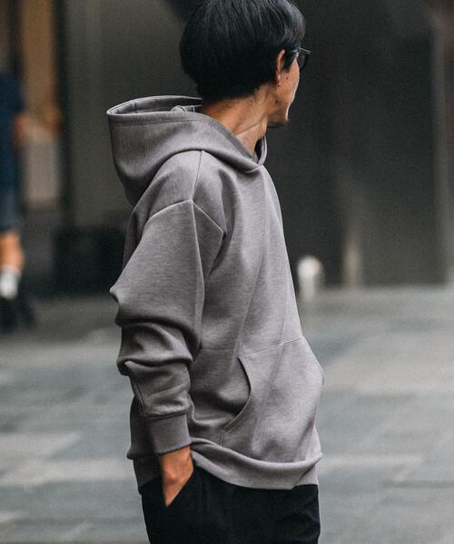 ITEMS URBANRESEARCH(アイテムズ アーバンリサーチ)の「TRストレッチダンボール プルオーバーパーカー(パーカー・メンズ・グレー系その他/ブルー/グレー/ブラック・LARGE/MEDIUM)」の12枚目の写真