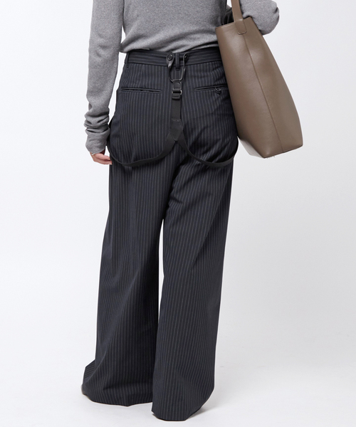 PROVOKE （プロヴォーク）の「【PROVOKE/プロヴォーク】dad suspenders pants（スラックス・レディース・ライトグレー/ネイビー・38/36）」の20枚目の写真